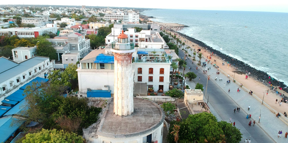 Old Lighthouse in Pondicherry by Maniraj Void
