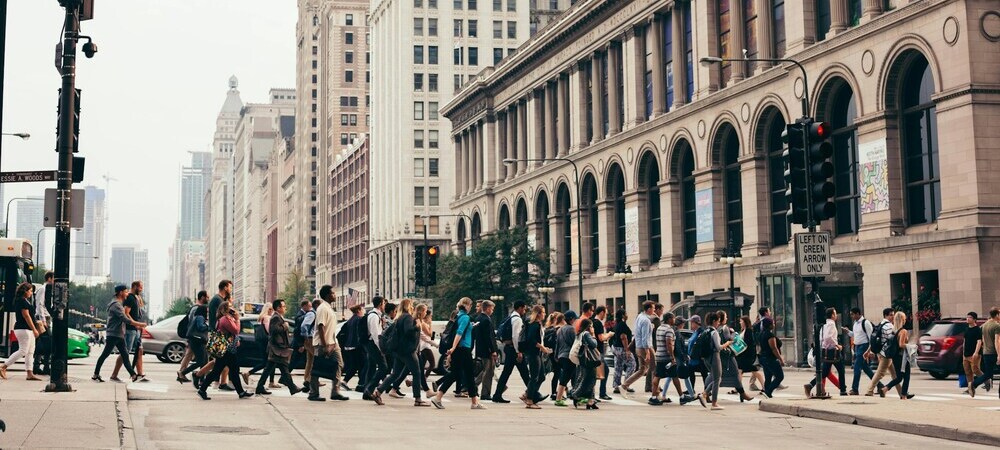 Walking in Chicago