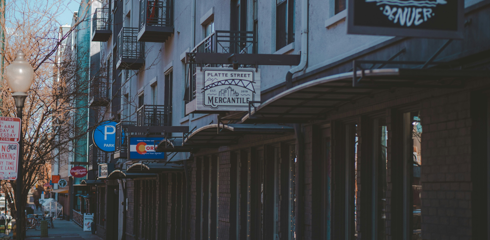 Platte Street Storefronts in Denver by Memento Media on Unsplash