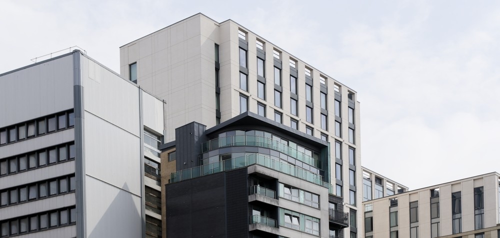 Modern flats in Glasgow