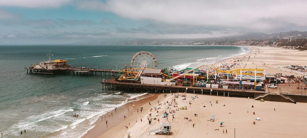 Santa Monica Pier near Los Angeles