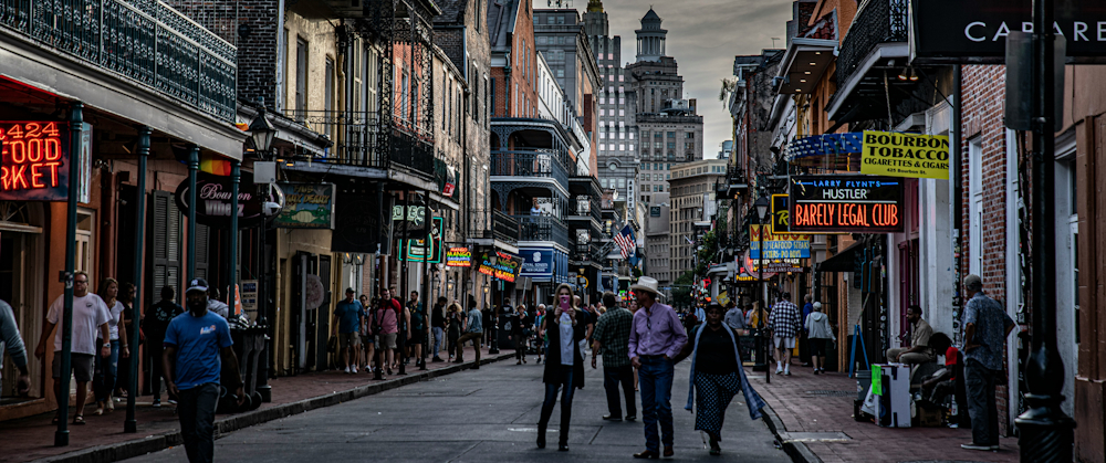 Bourbon Street in New Orleans by mana5280 on Unsplash