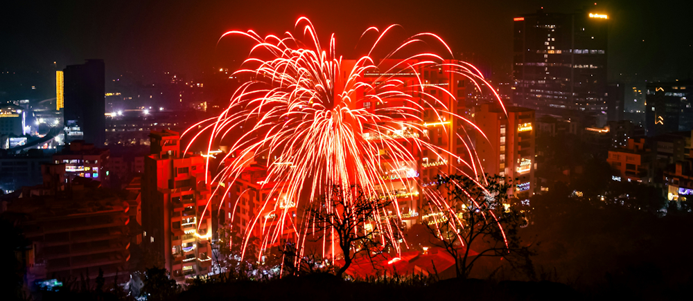 Fireworks in Baner, Pune by Ved Shrawak on Unsplash