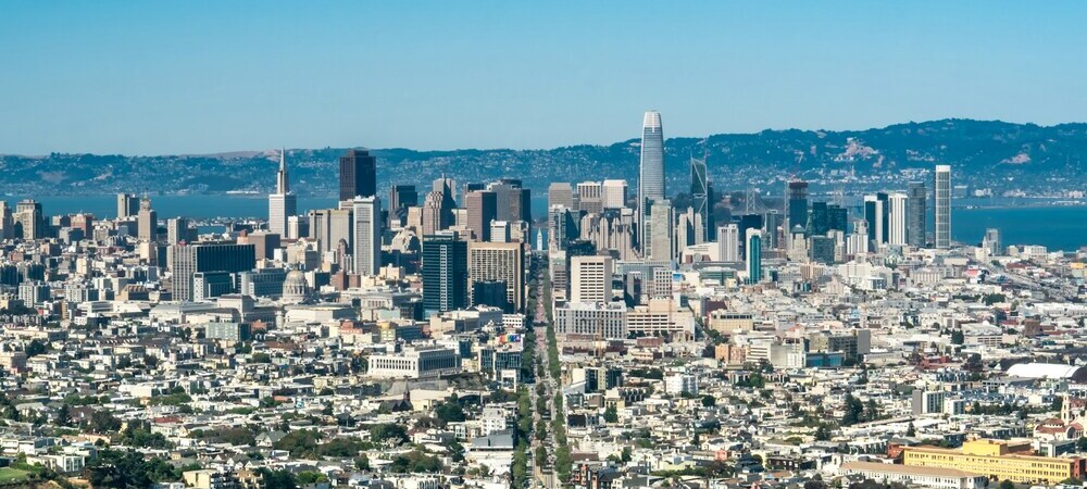 Downtown San Francisco from above