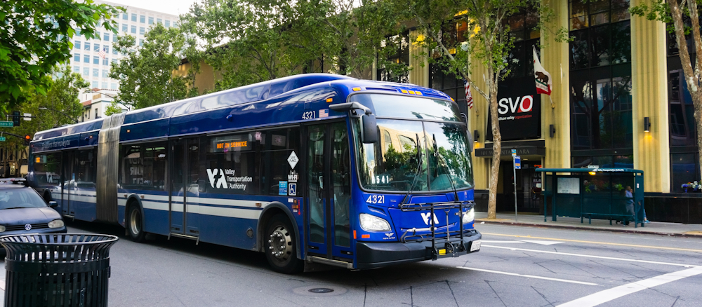VTA bus in San Jose by Sundry Photography via Shutterstock