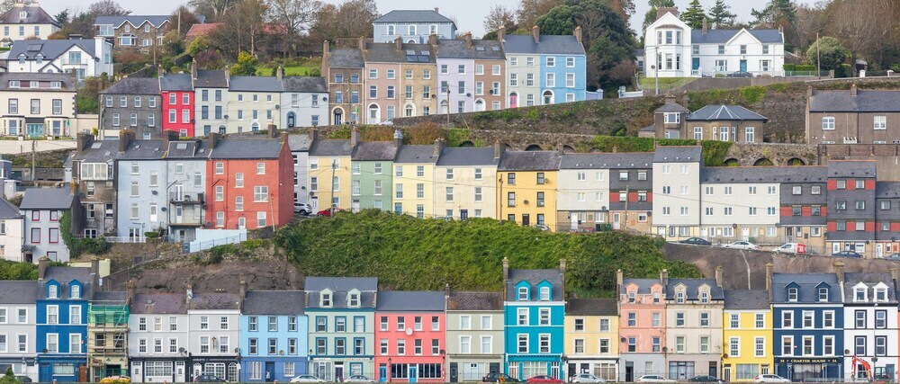 Colourful Houses on the Waterfront in Cobh, Ireland by Ousseynou Cissé