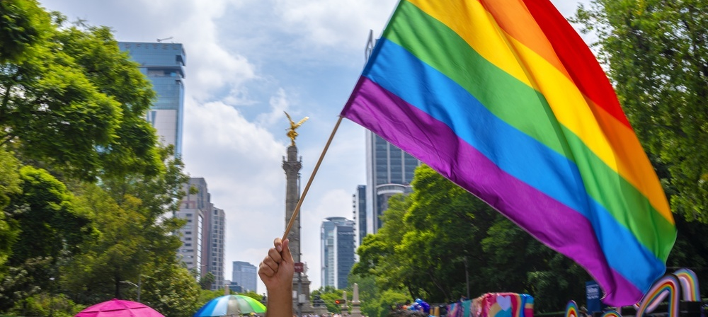 Pride Flag in Mexico City by Jorch R Orrantia on Shutterstock