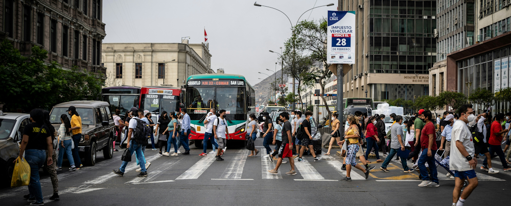 Bus at Intersection in Lima, Peru, by Alexandra Tran on Unsplash