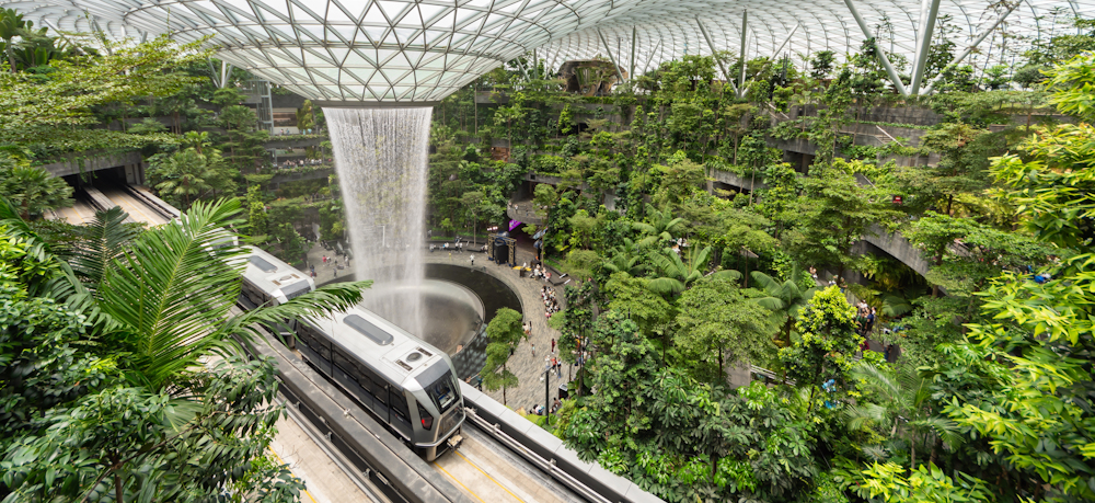 Changi Airport train by Grace Thang via Shutterstock