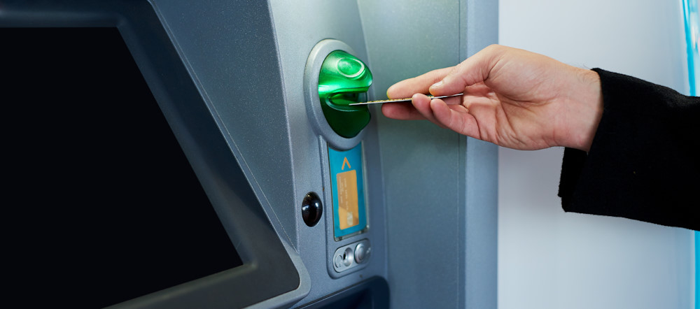 using an ATM in Romania