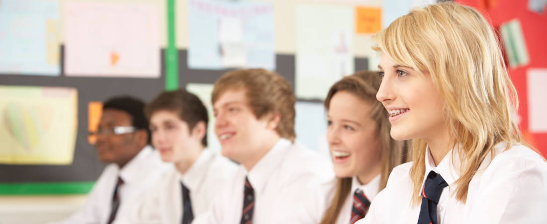 students seated in classroom